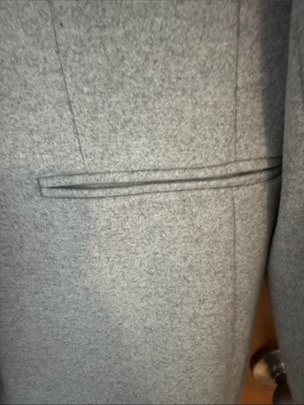 Banana Republic Heather Gray Single-Button Wool-Blend Coat - Picture 10 of 16